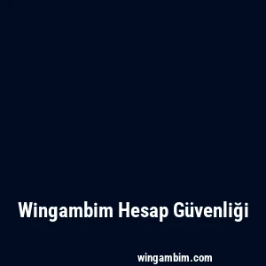Wingambim Hesap Güvenliği